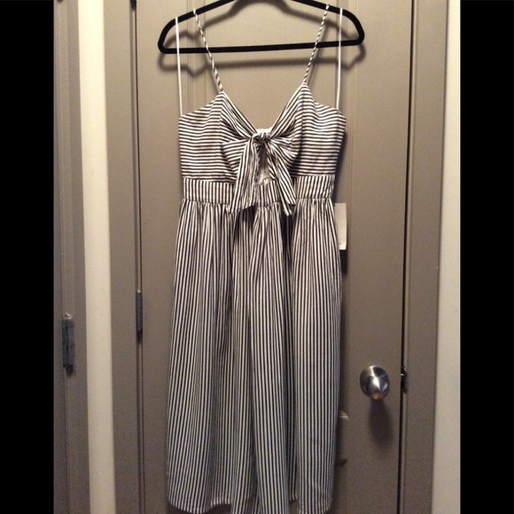 Zara Black & White stripe adjustable strap dress - Picture 1 of 6